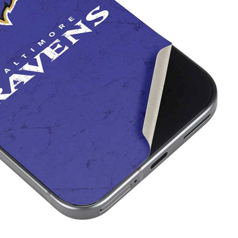 NFL Baltimore Ravens Distressed Pixel 9 Pro XL Skin